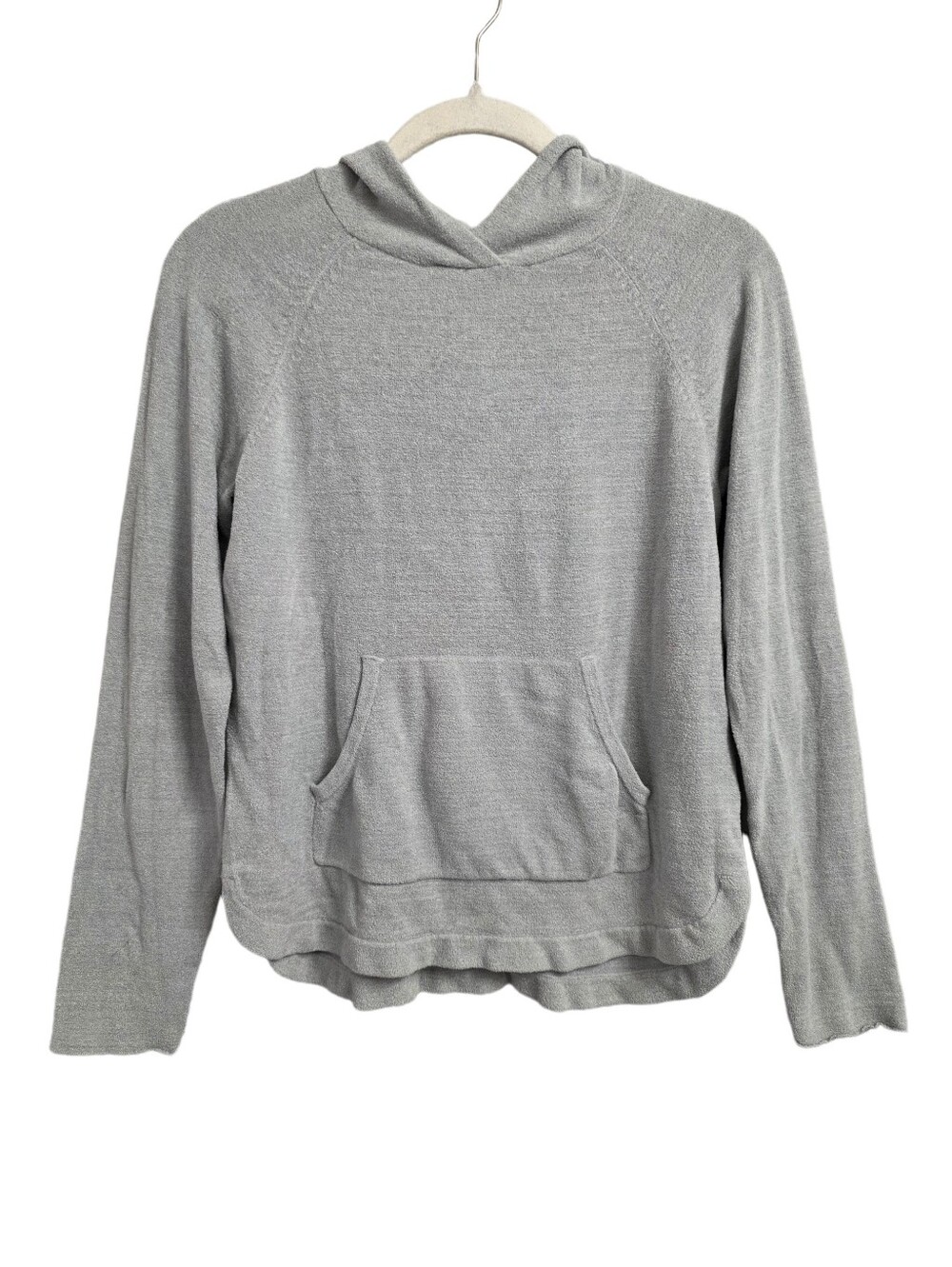 Barefoot Dreams Cozychic Ultra Lite Gray Hooded Pullover Size Small